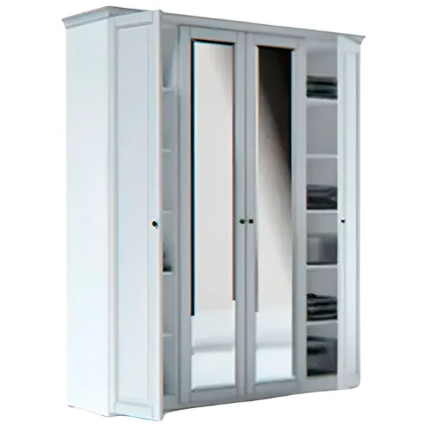 Шкаф Indart MODUL 02 90 x 55см x 225 / ЛДСП / Белый photo 1