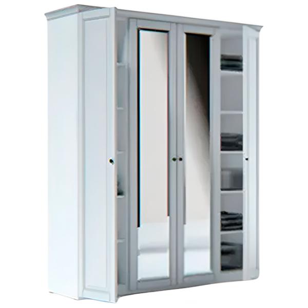 Шкаф Indart MODUL 02 90 x 55см x 225 / ЛДСП / Белый photo 1