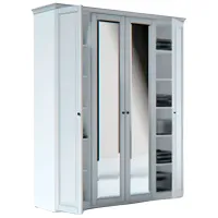 Шкаф Indart MODUL 02 90 x 55см x 225 / ЛДСП / Белый
