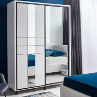 Шкаф Ambianta Rio 140 x 58см x 224 / ЛДСП / White