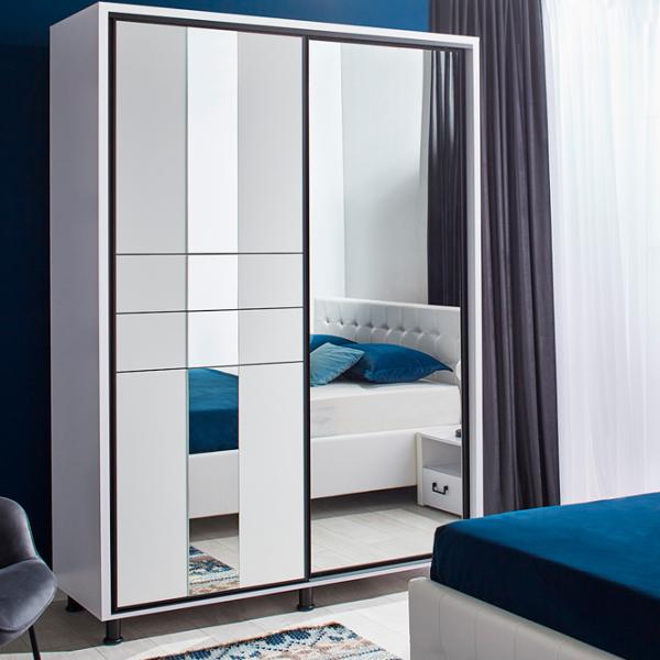 Шкаф Ambianta Rio 160 x 58см x 224 / ЛДСП / White photo 1 Шкаф Ambianta Rio 160 x 58см x 224 / ЛДСП / White photo 1