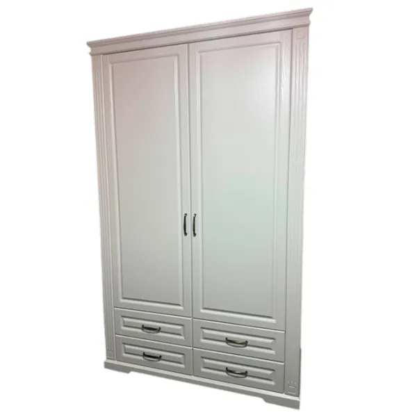 Dulap Alfa Mobila Romance 1518 140 x 60 x 230 / PAL / White photo 1