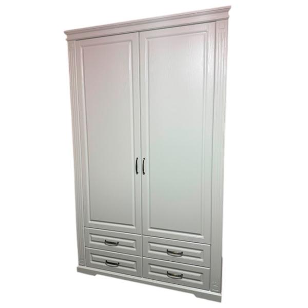 Dulap Alfa Mobila Romance 1518 140 x 60 x 230 / PAL / White photo 1