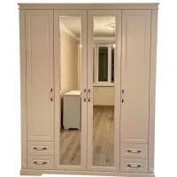 Шкаф Alfa Mobila Romance 1520 190 x 60см x 230 / ЛДСП / White