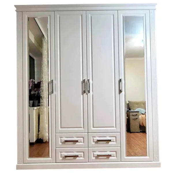 Dulap Alfa Mobila Romance 1521 200 x 60 x 230 / PAL / White photo 1 Dulap Alfa Mobila Romance 1521 200 x 60 x 230 / PAL / White photo 1