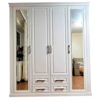 Шкаф Alfa Mobila Romance 1521 200 x 60см x 230 / ЛДСП / White