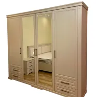 Шкаф Alfa Mobila Romance 1523 250 x 60см x 230 / ЛДСП / White