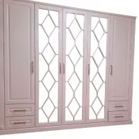 Шкаф Alfa Mobila Romance 1524 260 x 60см x 230 / ЛДСП / White