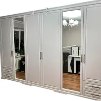 Шкаф Alfa Mobila Romance 1526 400 x 60см x 230 / ЛДСП / White