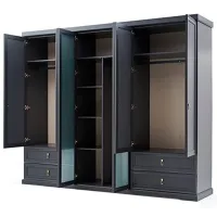 Шкаф Dogtas Lorenta 271.4 x 62.2см x 225.8 / ДСП / Antracit