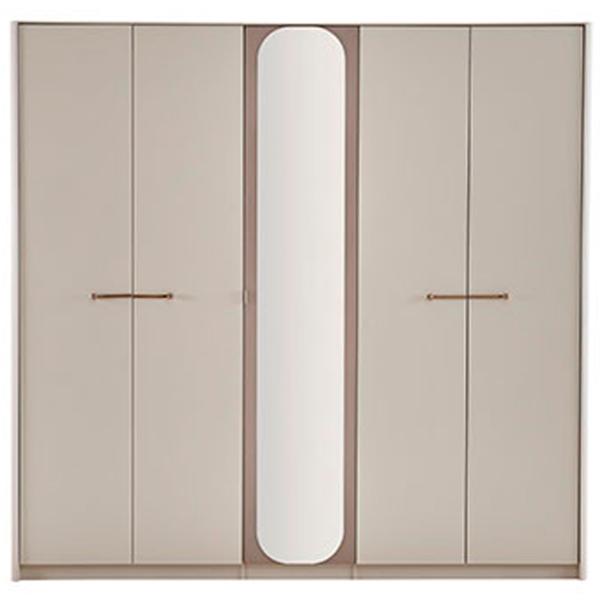 Шкаф Dogtas Milena 225.7 x 60.8см x 218.7 / ЛДСП / Кремовый photo 1