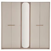 Шкаф Dogtas Milena 225.7 x 60.8см x 218.7 / ЛДСП / Кремовый