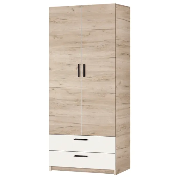Шкаф Modern Andi 80 x 49см x 206 / ДСП / Дуб крафт серый photo 1