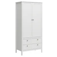 Шкаф Tempo Kondela Olje 2D2S 91 x 61см x 200.6 / МДФ / Белый