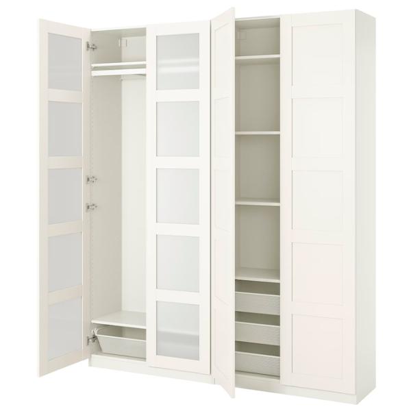 Шкаф Ikea Pax/Bergsbo 200 x 38см x 236.4 / ДСП / Белый photo 1