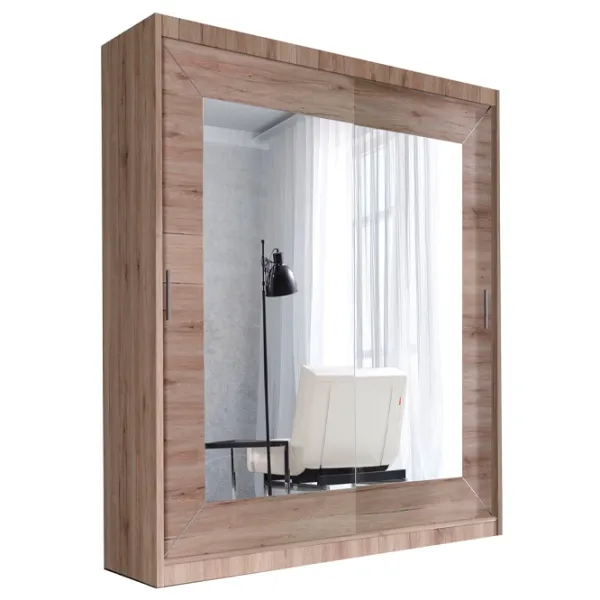 Dulap Helvetia Alfa 220E1517 180 x 61 x 215 / PAL / Stejar Sanremo Deschis photo 1