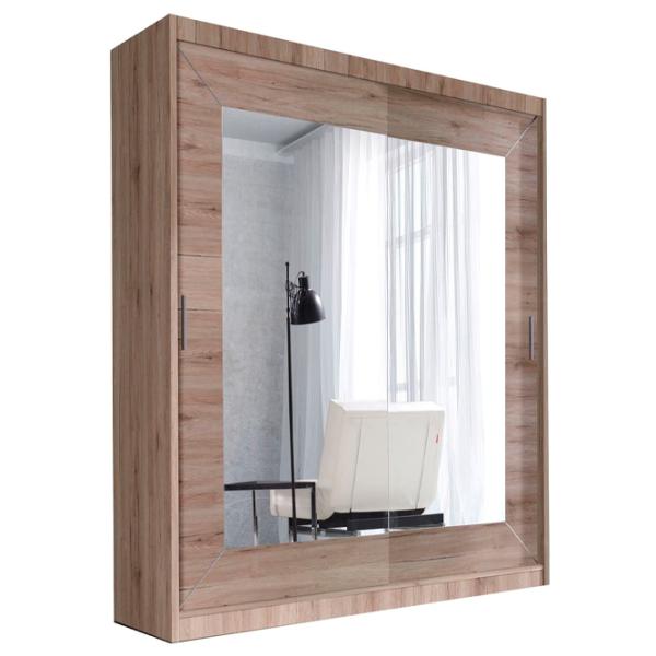 Dulap Helvetia Alfa 220E1517 180 x 61 x 215 / PAL / Stejar Sanremo Deschis photo 1