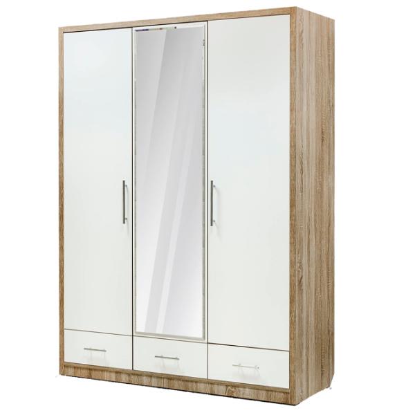 Dulap Confort Irina 2-03 155 x 55 x 210 / Lemn / Maro photo 1 Dulap Confort Irina 2-03 155 x 55 x 210 / Lemn / Maro photo 1