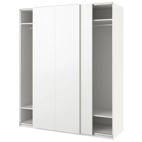 Dulap Ikea Pax/Hasvik 200 x 66 x 236.4 / DSP / Alb photo 1