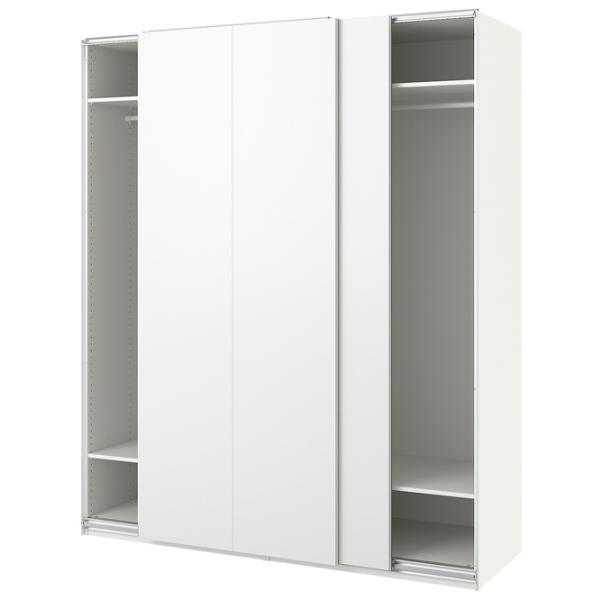 Dulap Ikea Pax/Hasvik 200 x 66 x 236.4 / DSP / Alb photo 1