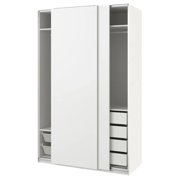 Dulap Ikea Pax/Hasvik 150 x 66 x 236.4 / DSP / Alb photo 1