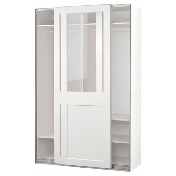Шкаф Ikea Pax/Grimo 150 x 150см x 236.4 / ДСП / Белый photo 1