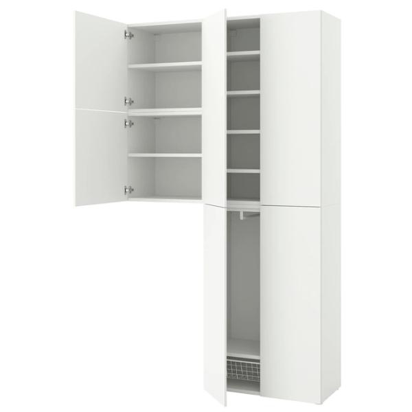 Шкаф Ikea Platsa 140 x 42см x 241 / ДСП / Белый photo 1