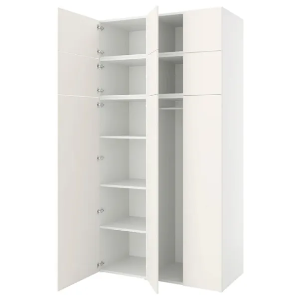 Шкаф Ikea Platsa 140 x 57см x 261 / ДСП / Белый photo 1