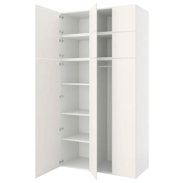 Шкаф Ikea Platsa 140 x 57см x 261 / ДСП / Белый photo 1