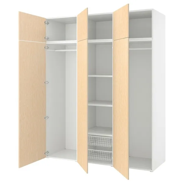 Шкаф Ikea Platsa 180 x 57см x 221 / ДСП / Белый photo 1