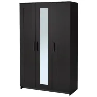 Шкаф Ikea Brimnes 117.1 x 50.2см x 180.3 / ДСП / Чёрный
