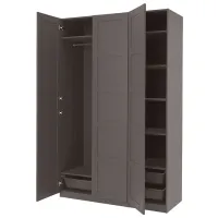 Шкаф Ikea Pax/Bergsbo 150 x 60см x 236.4 / ДСП / Темно серый