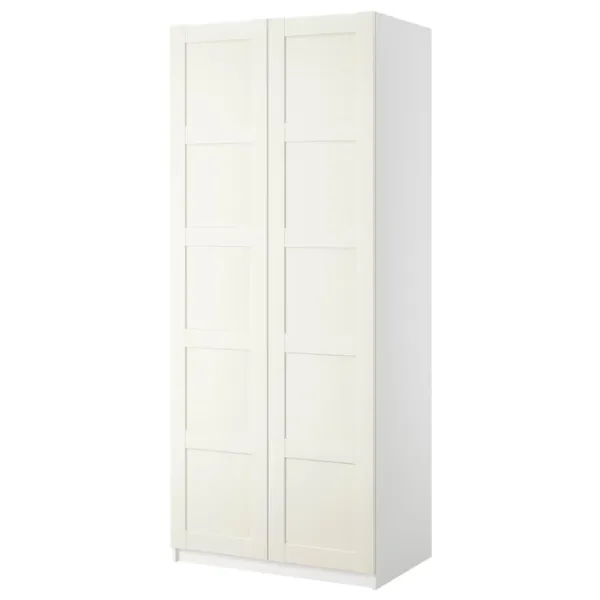 Шкаф Ikea Pax/Bergsbo 100 x 60см x 236.4 / ДСП / Белый photo 1