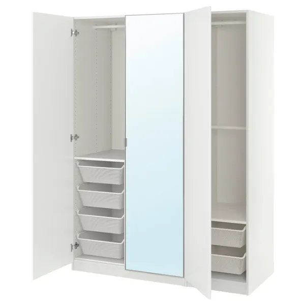 Шкаф Ikea Pax/Fardal/Aheim 150 x 60см x 201.2 / ДСП / Белый photo 1