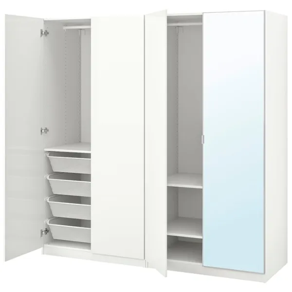 Шкаф Ikea Pax/Fardal/Aheim 200 x 60см x 201.2 / ДСП / Белый photo 1