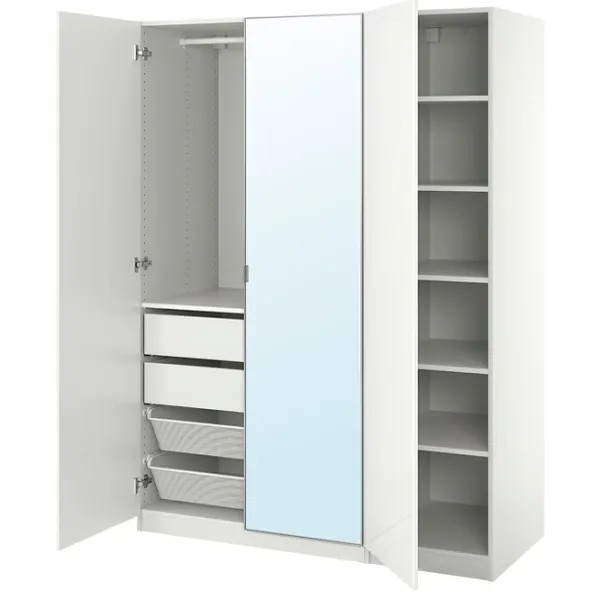 Шкаф Ikea Pax/Fardal/Aheim 150 x 60см x 201.2 / ДСП / Белый photo 1