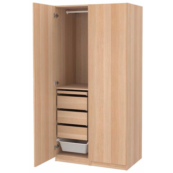 Шкаф Ikea Pax/Forsand 100 x 60см x 201.2 / ДСП / Имитация Состаренного Дуба photo 1