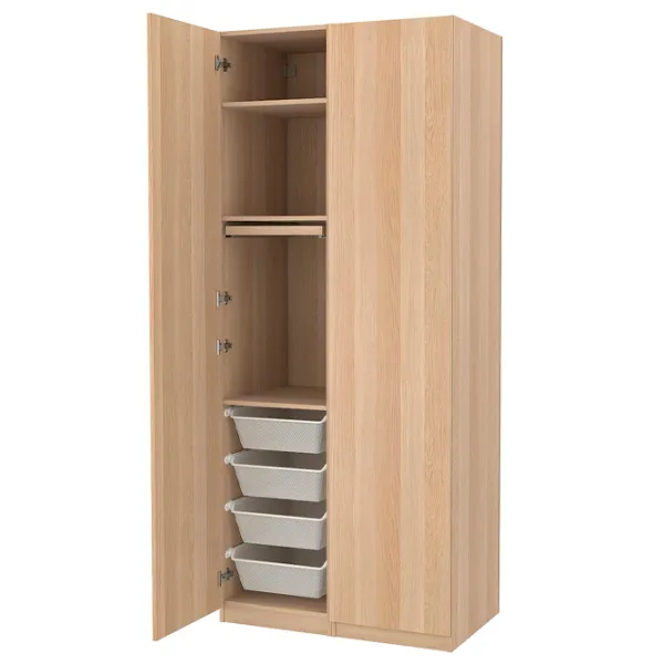 Шкаф Ikea Pax/Forsand 100 x 60см x 236.4 / ДСП / Имитация Состаренного Дуба photo 1