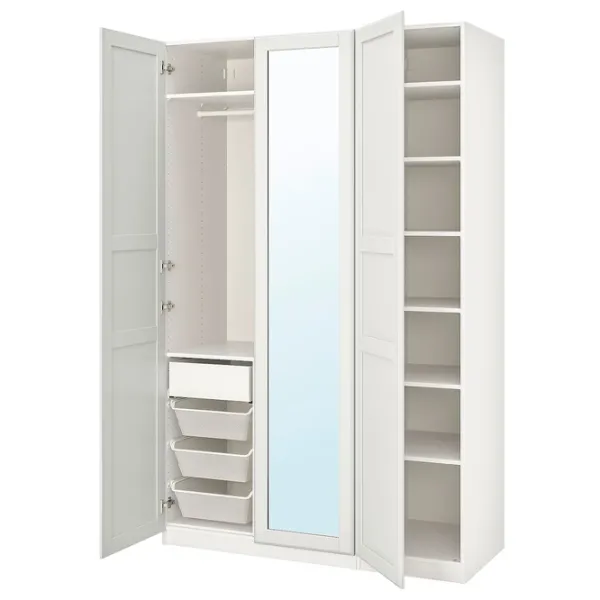 Шкаф Ikea Pax/Tyssedal 150 x 60см x 236.4 / ДСП / Белый photo 1 Шкаф Ikea Pax/Tyssedal 150 x 60см x 236.4 / ДСП / Белый photo 1