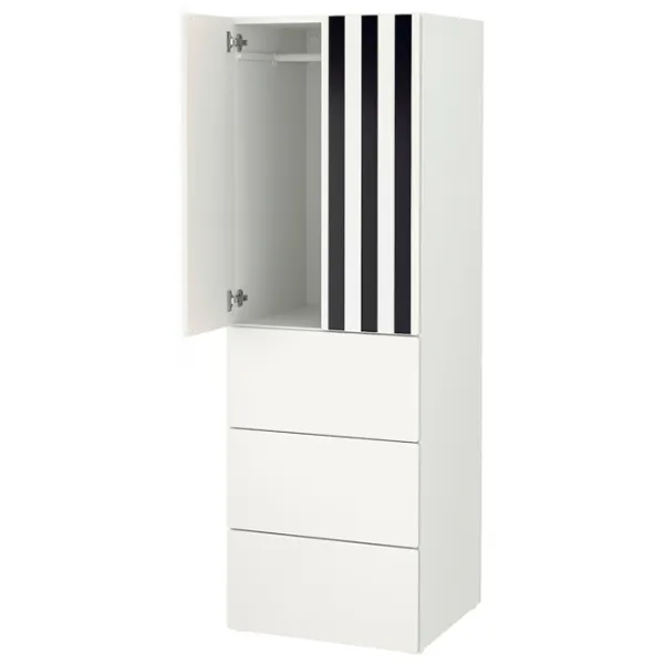 Шкаф Ikea Smastad/Platsa 60 x 57см x 181 / ДСП / Белый photo 1
