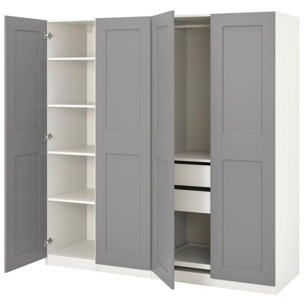 Dulap Ikea Pax/Grimo 200 x 60 x 201.2 / DSP / Alb photo 1