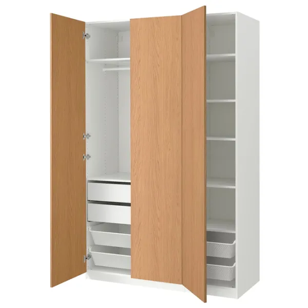 Шкаф Ikea Pax/Storklinta 150 x 60см x 236.4 / ДСП / Белый photo 1