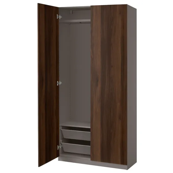Dulap Ikea Pax/Storklinta 100 x 37.7 x 201.2 / DSP / Gri închis photo 1