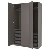 Dulap Ikea Pax/Forsand 150 x 60 x 236.4 / DSP / Gri închis