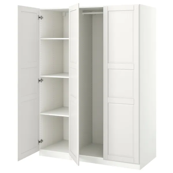 Шкаф Ikea Pax/Tyssedal 150 x 60см x 201.2 / ДСП / Белый photo 1