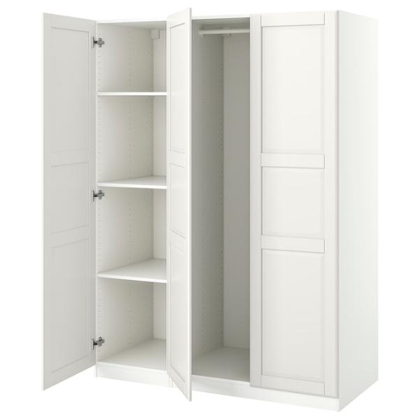 Шкаф Ikea Pax/Tyssedal 150 x 60см x 201.2 / ДСП / Белый photo 1