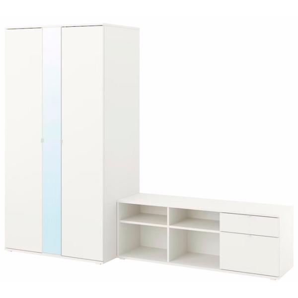 Dulap Ikea Vihals 251 x 57 x 200 / DSP / Alb photo 1