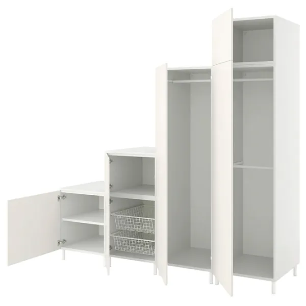 Шкаф Ikea Platsa 240 x 57см x 231 / ДСП / Белый photo 1