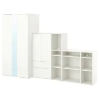 Шкаф Ikea Vihals 305 x 57см x 200 / ДСП / Белый