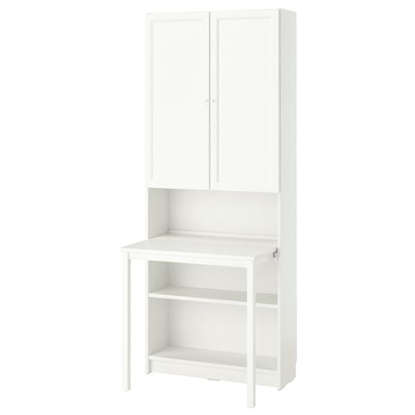 Dulap Ikea Billy/Oxberg 80 x 84 x 202 / DSP / Alb photo 1